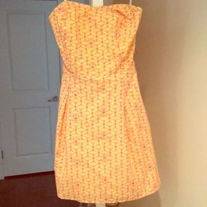 Lilly Pulitzer size 4 strapless dress. Worn once!